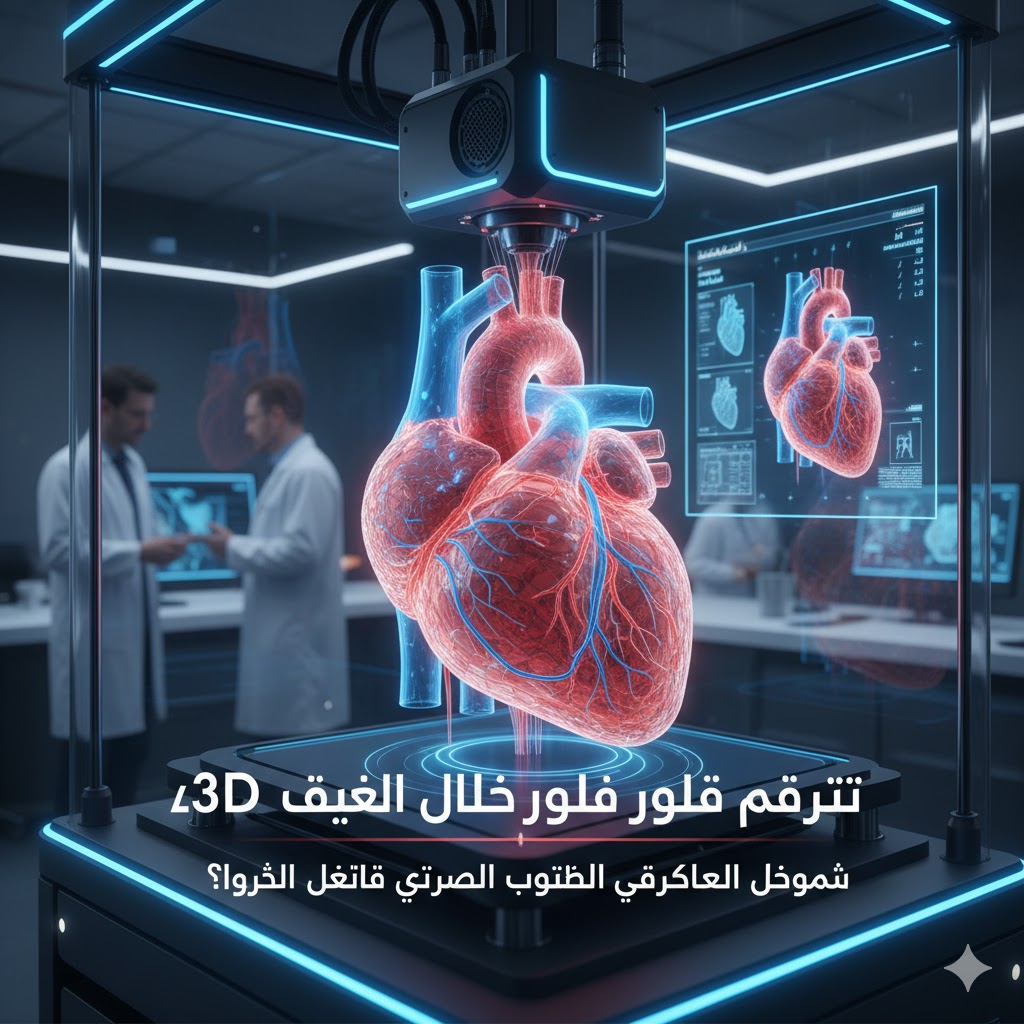 طباعة قلب بشري بتقنية الـ3D: ثورة طبية تُنهي قوائم الانتظار الطويلة