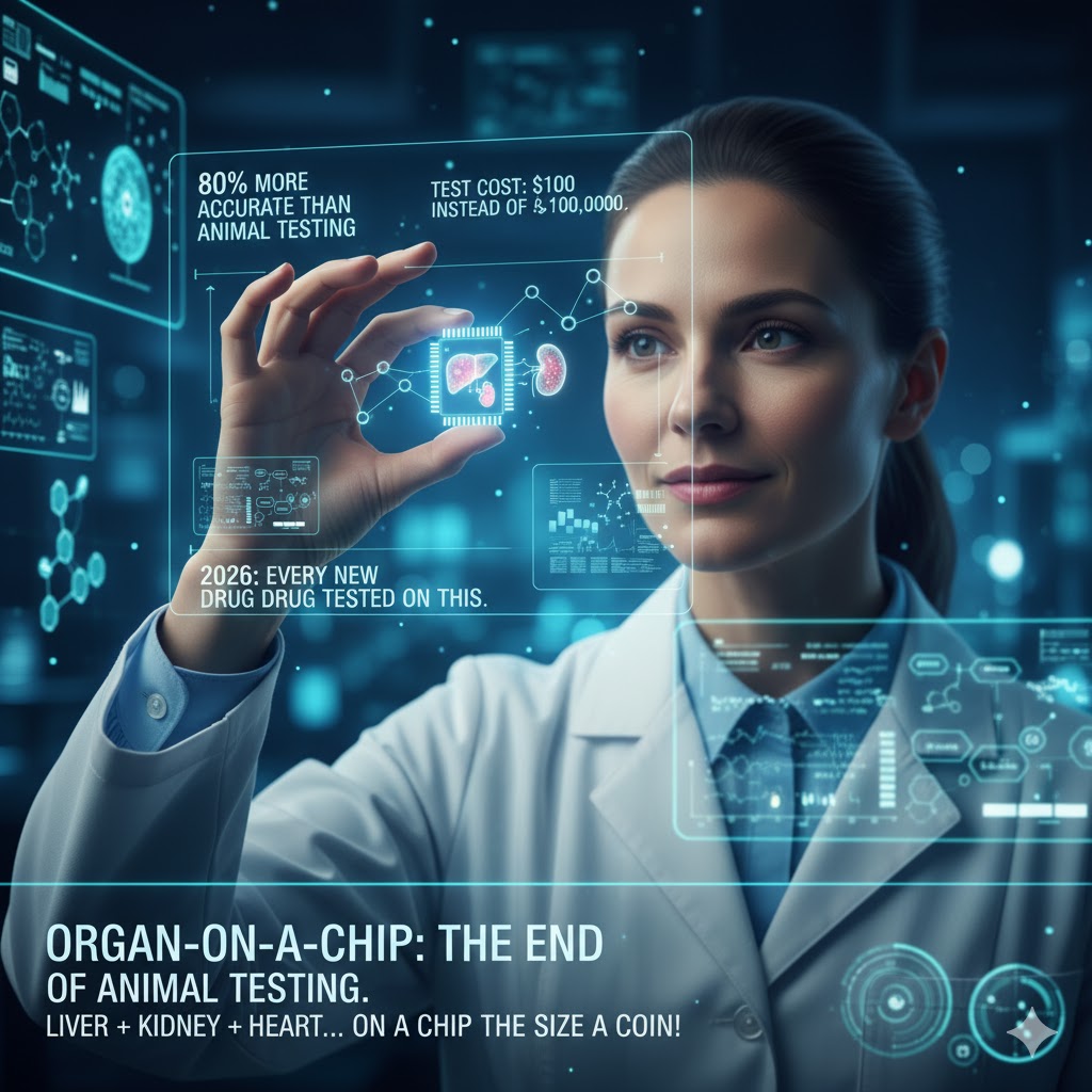 رقاقة بحجم عملة تنبض بقلب وتفرز صفراء: Organ-on-a-Chip.. ثورة تقتل الفئران وتُنقذ البشر